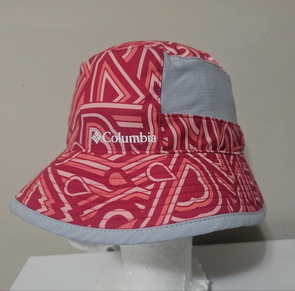 Columbia Youth Booney Cactus Pink/Geo Print Bucket Hat O/S
